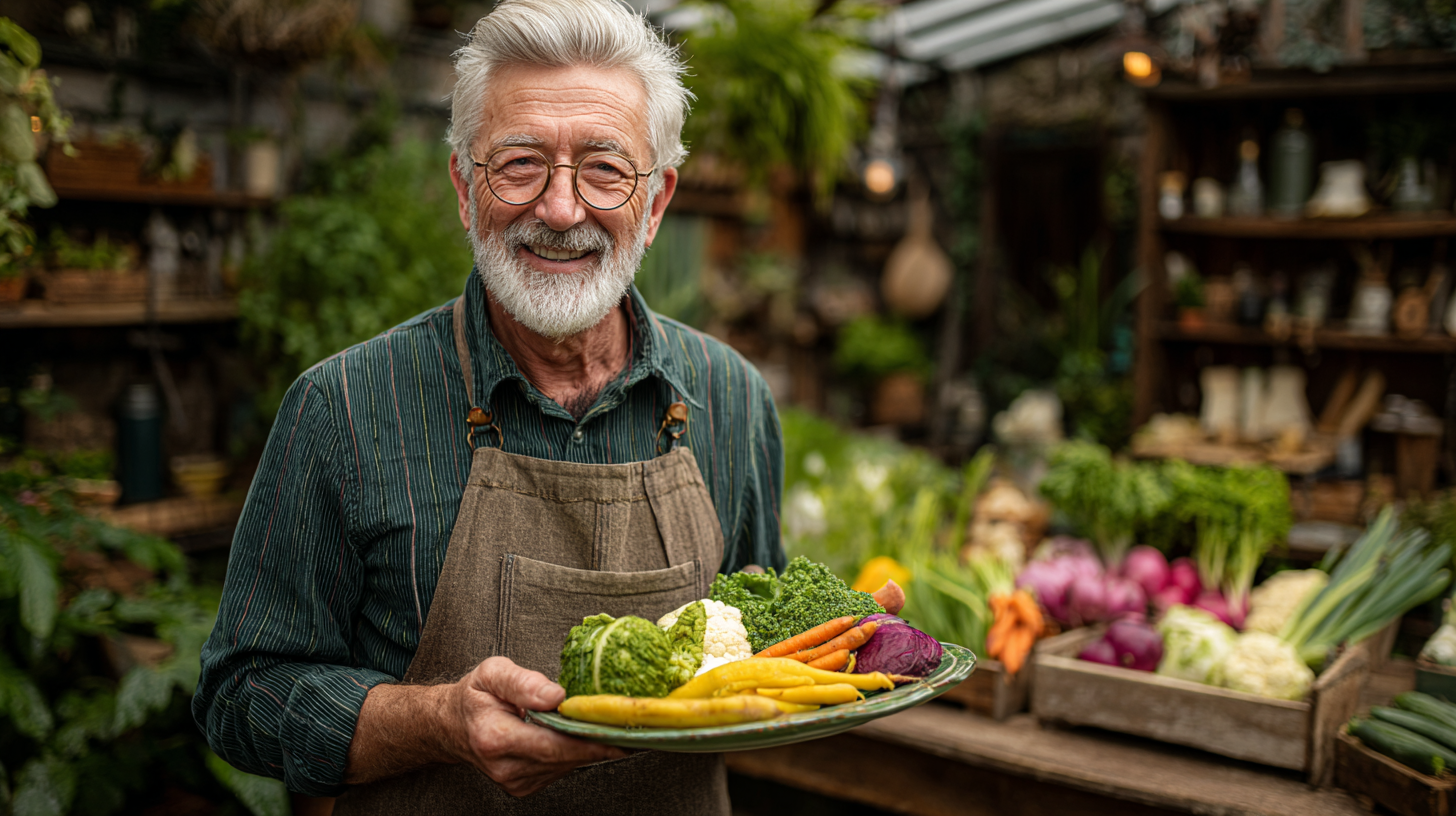 Щаслива пара готує здорову їжу разом